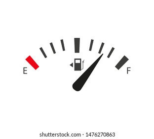 Full And Empty Tank Set Gasoline Sensor, Flat Style