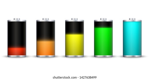 Full energy battery charge. Accumulator Load design