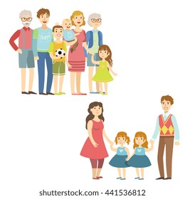 Full Families Posing Together