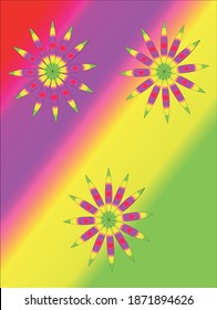 lleno de flores con bello fondo