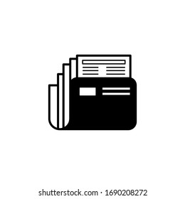 Full folder concept vector illustration icon