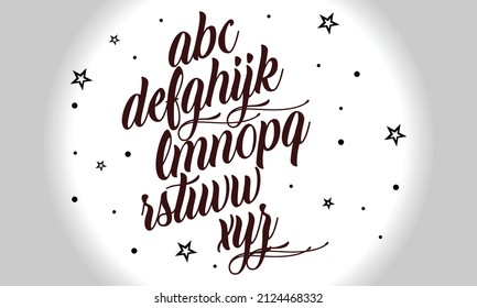Full font calligraphy design file EPS 10
