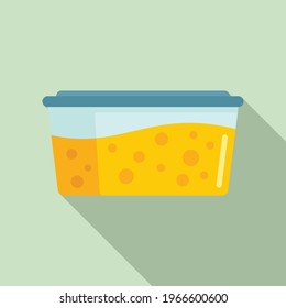 Full food box icon. Flat illustration of Full food box vector icon for web design