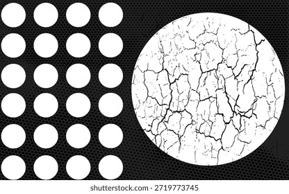 Primer plano de marco completo de fondo de tela de lunares blanco y negro.