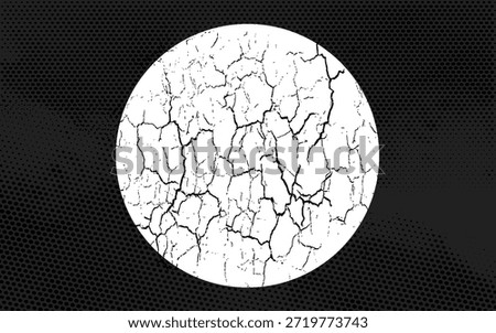 Full frame close-up of black and white polka dot fabric background.