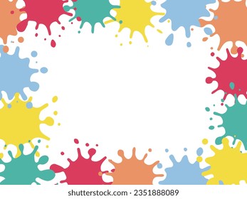 Full Frame of Colorful Ink in Vector