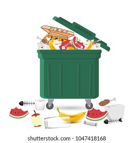 Kitchen Waste Bin Stock Illustrations, Images & Vectors | Shutterstock