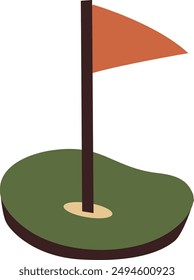 Full Golf sport activity set illustration