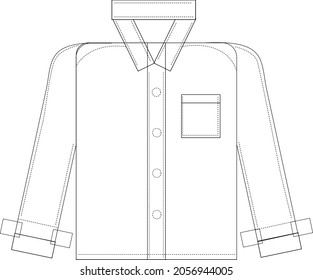 Full hand shirt vector mockup design 
