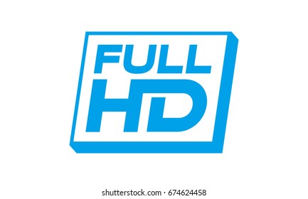 Full Hd Icon. Fhd. High Definition.