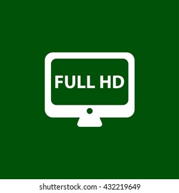 full hd icon. full hd vector illustration