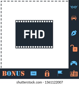 Full hd. Perfect icon with bonus simple icons