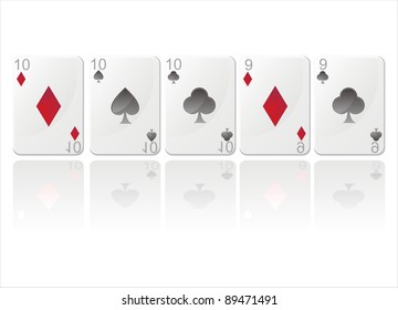 full house tens full of nines