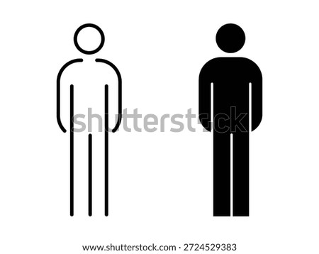Full Human body vector icon	