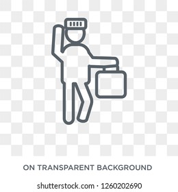 full human icon. Trendy flat vector full human icon on transparent background from Feelings collection. High quality filled full human symbol use for web and mobile