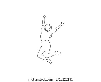 Full length people isolated line drawing, vector illustration design.