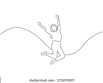 Full length people isolated line drawing, vector illustration design.