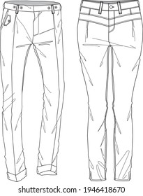 Pantalón de longitud completa con bolsillos