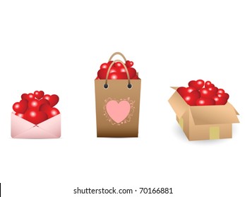 full of love hearts