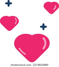 full of love vector flat illustration