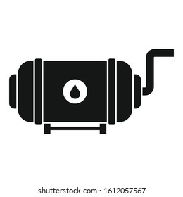 Full milk tank icon. Simple illustration of full milk tank vector icon for web design isolated on white background