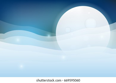 Full moon among clouds. Night background