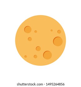 Full Moon Cartoon and Clipart Vector