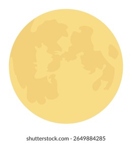 Lua cheia e conjunto de nuvens - Noite Sky Illustration Variações