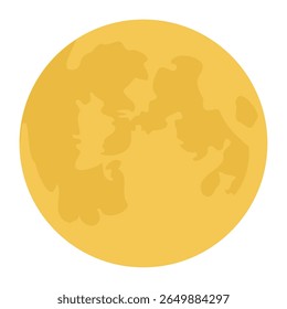 Lua cheia e conjunto de nuvens - Noite Sky Illustration Variações