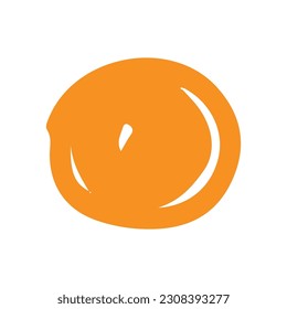 full moon flat simple icon. symbol. Vector illustration. EPS10.