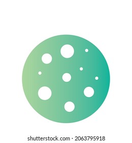 full moon gradient icon isolated on white background
