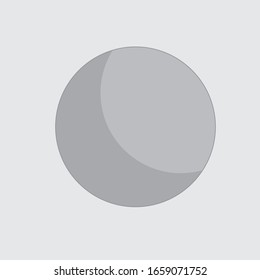 full moon and half moon icons, vector logo illustration for design