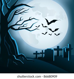 Full Moon Halloween background