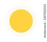 Full moon, halo abstract geometric illustration. Modern minimal flat style design, isolated vector. Traditional Asian holiday Mid Autumn Festival print element, celestial body, space, astronomy