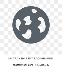 Full moon icon. Full moon design concept from  collection. Simple element vector illustration on transparent background.