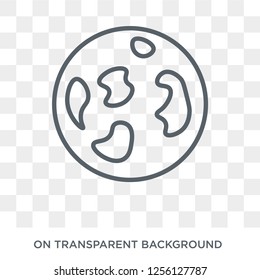 Full moon icon. Full moon design concept from  collection. Simple element vector illustration on transparent background.