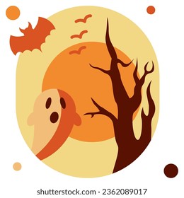 Full Moon icon illustration, for uiux, infographic, etc