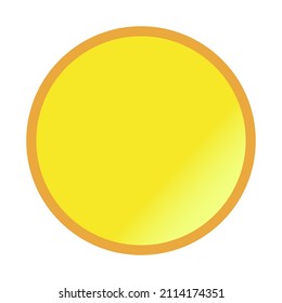 Full moon icon isolated on white background