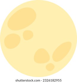 Full moon icon. Isolated. Vector. Illustration. Ready to use.