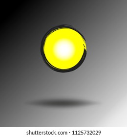 Full moon icon in night background