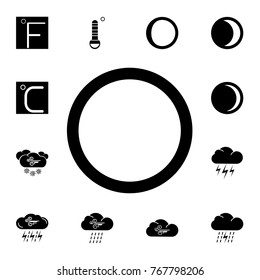 Full moon icon. Set of weather sign icons. Web Icons Premium quality graphic design. Signs, outline symbols collection, simple icons for websites, web design, mobile app on white background