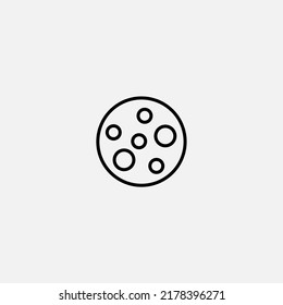 Full moon icon sign vector,Symbol, logo illustration for web and mobile