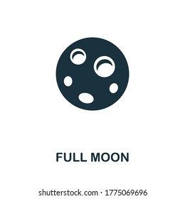 Full Moon icon. Simple element from well sleep collection. Creative Full Moon icon for web design, templates, infographics and more