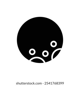 full moon icon solid style