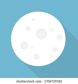ilustración vectorial de icono de luna llena