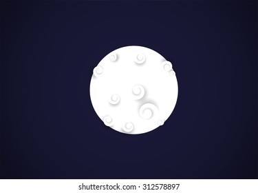 Full moon illustration
