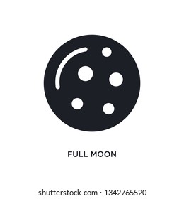 full moon isolated icon. simple element illustration from india and holi concept icons. full moon editable logo sign symbol design on white background. can be use for web and mobile