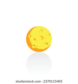 Full moon isolated vector graphics