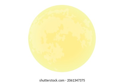 Full moon, lunar surface with crater
