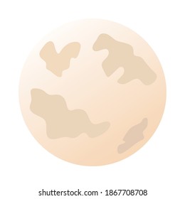 full moon night isolated icon vector illustration design